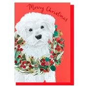 Merry Christmas Dog Greeting card